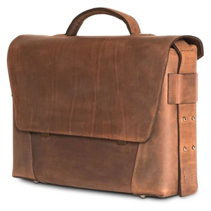 Sacs pour ordinateur portable tendance pour hommes avec logo personnalisé, sac en cuir véritable imperméable de qualité supérieure - Product Image 1
