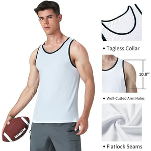 Débardeur Thermique Homme en Mélange Coton Polyester, Intérieur Brossé, Gilet d'Isolation Hiver pour Temps Froid - Product Image 5