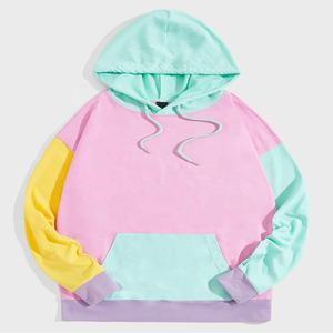 Sweats à capuche et sweatshirts grande taille pour hommes pull à blocs de couleurs surdimensionnés brodés à motif 3D vêtements d'hiver à capuche personnalisés OEM - Product Image 1