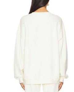Sweat-shirt à capuche surdimensionné, coupe classique, couleur unie, unisexe, pull en tricot 100% coton, vêtements d'automne - Product Image 2