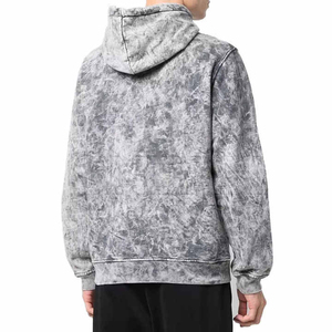 100% Cotton <b>French</b> Terry <b>Vintage</b> Hoodie Customize Best Quality Distressed Acid Wash Hoodie for Men - Product Image 4