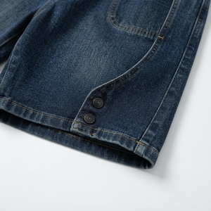 Casual Street Wear Wholesale Men's Unisex <b>Soft</b> Denim Straight Quick Dry Distressed <b>Jeans</b> Shorts Summer Vintage - Product Image 4