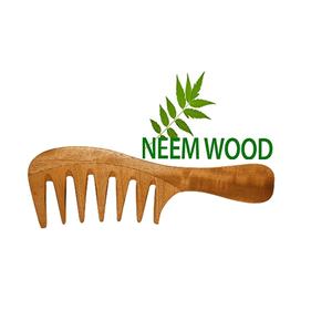 หวีไม้สะเดาธรรมชาติสำหรับผู้ชายและผู้หญิงหวีสำหรับการเจริญเติบโตของเส้นผมหวีซี่กว้างใช้สำหรับร้านทำผมในบ้านโรงแรม - Product Image 4