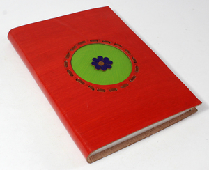 Cuaderno de Cuero de Cabra Hecho a Mano, Estilo Étnico Personalizado, Tapa Dura Multicolor, Cuaderno Promocional, Camelon Exports, 5x7 Pulgadas - Product Image 2