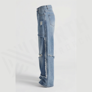 Nuevos Jeans de Corte Bootcut de Tiro Bajo Transpirables 2025 para Hombre, Jeans de Mezclilla de Corte Holgado, Celana Pria, Jeans Personalizados - Product Image 2