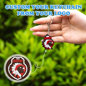 Llavero de PVC Personalizado con Logotipo 2D, Colgante Promocional, Accesorio de Regalo con Impresión por Transferencia Térmica y 5 Colores - Product Image 4
