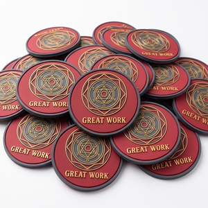Badge rond en PVC souple, motif fleur de lavande, patch 3D en caoutchouc, pour sac à dos, veste, casquette, tablier, fabrication OEM - Product Image 5
