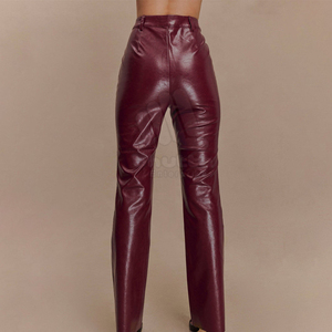 2026 High Quality Women's Casual Winter Polyester/Cotton Full Length High Waist <b>Pants</b> Breathable Eco-Friendly Customized - Product Image 3