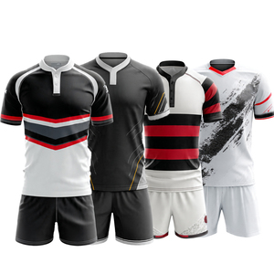 Custom Rugby Teamwear & Kits High Quality Rugby Jersey Football Shorts Set Custom League & Rugby Uniforms - Product Image 1