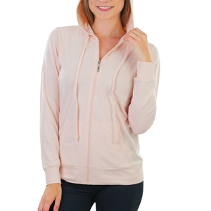 Sudaderas con capucha y cremallera de tela suave para mujer, fabricación profesional, estilo urbano. - Product Image 6