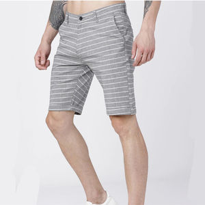 Shorts de sport pour hommes en coton 100% uni, personnalisés OEM, séchage rapide, respirants, pour la course à pied et la remise en forme - Product Image 3