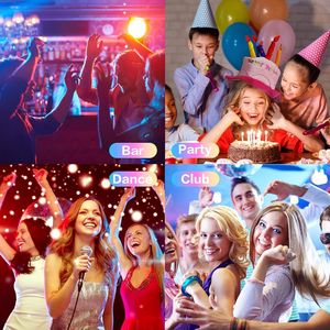 Luci da Discoteca LED RGB, 2 Lampadine Colorate Rotanti, Attrezzatura per Illuminazione da Palco per Feste, Casa, Stanza, Ballo, DJ - Product Image 4