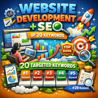 Profesyonel Web Sitesi Geliştirme, 20 Anahtar Kelimeyle SEO Dijital Pazarlama Hizmetleri, Kurumsal Seviye Shopify E-ticaret Çözümü