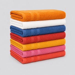 Serviette en tissu éponge de qualité supérieure, dotée d'une surface moelleuse et d'une forte absorption d'humidité, idéale pour le bain, le fitness, les voyages et les soins quotidiens. - Product Image 2