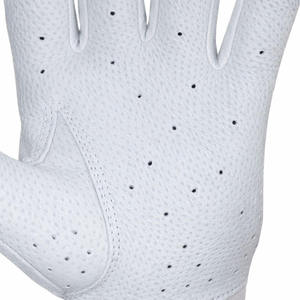 White <b>Blue</b> Leather Baseball Batting Gloves Breathable Palm Anti-Slip Grip Adjustable Wrist Strap XL XXL for Men - Product Image 6