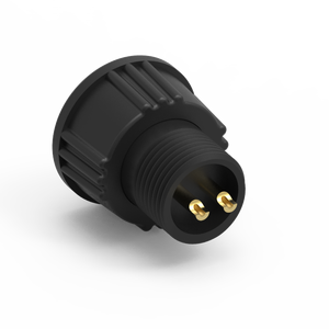 Connecteur étanche IP67 de taille B, 2 broches, moulé avec câble, contact en laiton, 5A - Product Image 2