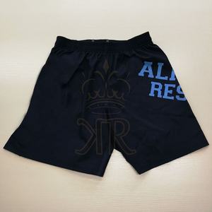 กางเกงขาสั้นแบบเต็มตัวสีดำพิมพ์ลายด้วยระบบซับลิเมชันแบบ2024ใหม่ทำจากโรงงานในปากีสถาน - Product Image 2