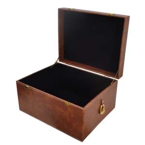 Handmade Luxury Gift Box Eco Friendly Leather Box With Silver Horse Bit Handle Hot Sell Storage Boxes & <b>Bins</b> OEM Customize - Product Image 3