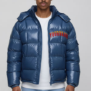 เสื้อแจ็คเก็ตพัฟเฟอร์ราคาส่งถูกสำหรับฤดูหนาว ปักโลโก้ตามสั่ง เสื้อผ้าสตรีทแวร์บุผ้าฝ้าย เสื้อแจ็คเก็ตบับเบิ้ลผู้ชาย - Product Image 1