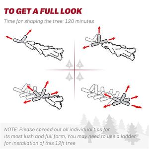 6ft Christmas Tree Lights Festive Decorations for Holiday Celebrations - Product Image 4