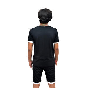 Conjunto Deportivo de Moda para Hombre, Camiseta de Cuello Redondo y Pantalones Cortos de Felpa, Atuendo Casual de Verano - Product Image 3