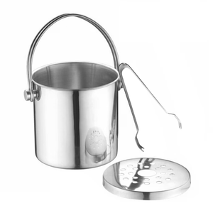 Seau à glace en acier inoxydable grande capacité, seau à glace rond pour bar, seau à glace personnalisé avec poignée - Product Image 4