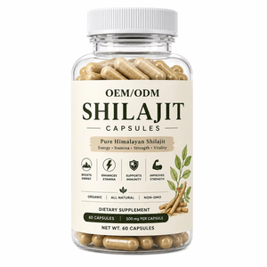 Capsules d'extrait de Shilajit les plus vendues OEM ODM, 100% authentiques, capsules végétaliennes de Shilajit de l'Himalaya pour l'énergie et le soutien des performances - Product Image 2
