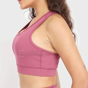 Sujetador deportivo para mujer, servicio OEM, sin costuras, ecológico, de secado rápido y transpirable. - Product Image 3