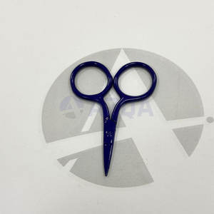 Tijeras de Bordado Mini de Acero Inoxidable, Color Azul Real Oscuro, Recubiertas, Punta Fina, para Recortar Hilo, Herramienta de Costura y Manualidades - Product Image 3