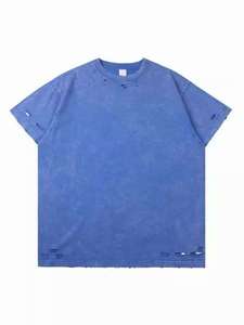 Camiseta de Manga Corta para Hombre, Cuello Redondo, Tejida con Lana Merino 100%, Personalizada, de Alta Calidad, Suave, Lisa, 340 Gramos, Corte Regular, Digital - Product Image 1