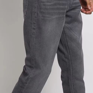 Nouvelle Collection 2024 – Jean Homme Coupe Droite Imperméable, Denim Déchiré Uni, Style Urbain, Qualité Supérieure, Tenue Décontractée, OEM - Product Image 3