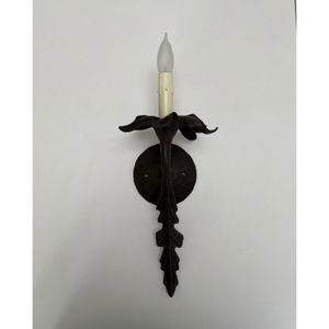 เชิงเทียนติดผนังเหล็กสีดำทันสมัย ดีไซน์สองชั้น ตกแต่งบ้าน งานแฮนด์เมด - Product Image 5