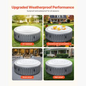 Copertura Isolante per Spa da 1,65 m, Impermeabile, Protezione per Vasca Idromassaggio Gonfiabile, Coperture e Avvolgitori per Piscina - Product Image 4