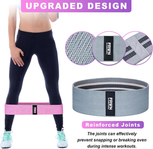 Fawn International Yoga Fitness - Juego de 3 Bandas de Resistencia Elásticas de Látex para Cadera, Antideslizantes y Portátiles, para Ejercicios de Piernas - Product Image 2