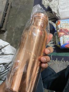 Copper Water <b>Bottle</b> 1L Portable Minimalist Design for Travel - Product Image 1