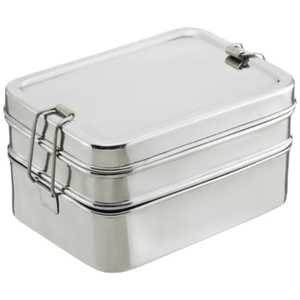 Lonchera de Acero Inoxidable Hermética a Prueba de Fugas con 3 Compartimentos, Apta para Lavavajillas, Contenedor de Almacenamiento de Alimentos con Cierre de Clip, Bento Box Pequeña - Product Image 4