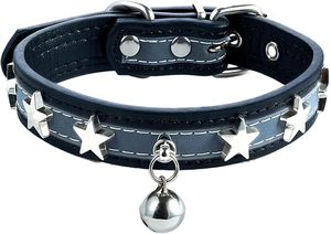 Collier pour chien tendance, imprimé bleu et violet, boucle réglable, toutes saisons, petite race, matière polyester - Product Image 2