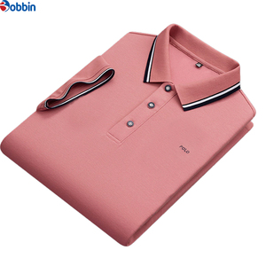 Nouvelle Collection Chemises d'été décontractées pour hommes, respirantes, tricotées, brodées, à manches courtes, motif uni, prix raisonnable - Product Image 3