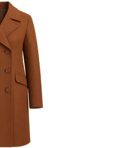 <b>Mens</b> Wool Blend Double Breasted Peacoat Winter <b>Long</b> <b>Jacket</b> with Lapel Collar Flap Pockets Warm Formal Casual Overcoat Outerwear - Product Image 3