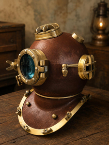 Réplica del Casco de Buceo Mark V, Casco de Buceo de Aluminio para Aguas Profundas, Decoración Náutica Marítima, Pieza Coleccionable Vintage - Product Image 5