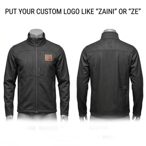 Chaqueta Soft Shell ZAINI de 220 Gramos, Premium, de Poliéster y Spandex, para Hombre, con Capucha, Resistente al Viento, Transpirable, Ecológica, Color Gris Carbón, para Otoño - Product Image 1