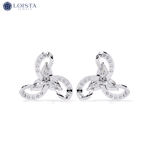 Boucles d'oreilles en or blanc et diamants pour femmes Loista, coupe poire, certifiées GIA, bijoux de luxe pour mariage - Product Image 2