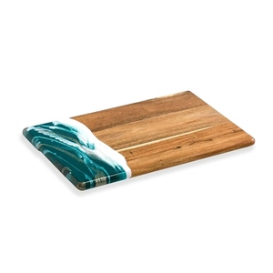 Planche à découper en résine et en bois personnalisable avec logo, durable, en époxy, pour la cuisine, le service et la décoration intérieure - Product Image 6