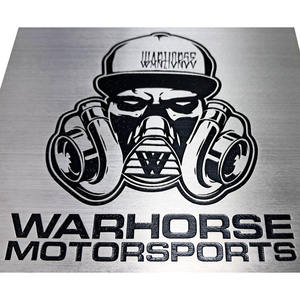 Placa de Identificación de Aluminio con Recubrimiento Negro Personalizada, Grabado a la Mitad, Impresión en Serigrafía, Impermeable, con Adhesivo - Product Image 4