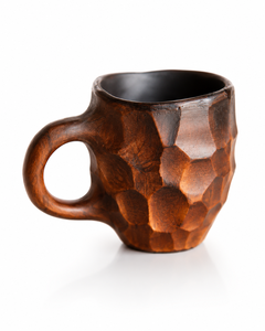 Mug à bière en bois poli fait main, style viking, rustique, écologique, gravé sur mesure, personnalisé, objet de collection - Product Image 2