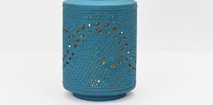 Hot Turquoise Couleur En Relief Conception Décor À La Maison Lanterne Nouveau Style Lanternes Look Classique Bougie Lanterne Intérieur Bougie Navire Petit - Product Image 3