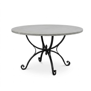 Luxury European Hand Forged Wrought Iron Coffee Table Custom Weather Resistant Outdoor Furniture for <b>Garden</b> Courtyard 4-<b>Seater</b> - Product Image 1