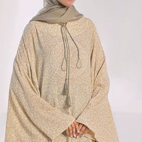 Abaya de luxe pour femmes de style Dubaï - Longueur au sol, respirante, légère, pour toutes les saisons, usage quotidien