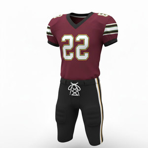 Uniforme de fútbol americano para hombre, jersey deportivo ligero con pantalones a juego para entrenamiento, juegos y competición. - Product Image 5