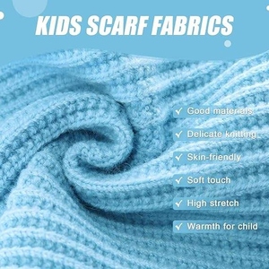 Écharpe en tricot 100% coton pour bébé et enfant en bas âge unisexe, logo personnalisé, couleur personnalisée, design classique d'hiver, écharpes en tricot - Product Image 5
